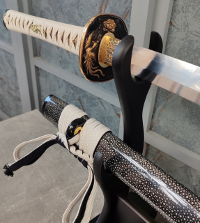 Munenori Tamahagane Katana Jin a Jang - samurajský meč