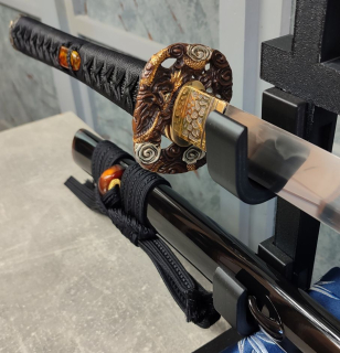 Munenori Katana Dragon Eye San-mai gitae - samurajský meč